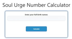 Soul Urge Number Calculator