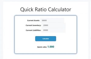 Quick Ratio Calculator