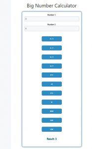 Big Number Calculator