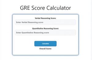 GRE Score Calculator