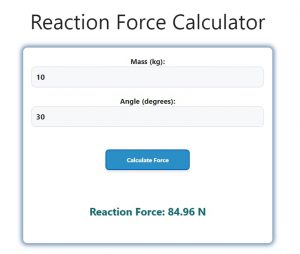 Reaction Force Calculator