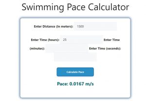 Swimming Pace Calculator