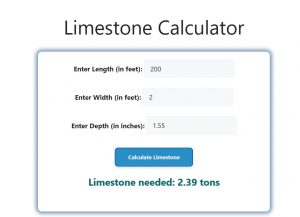 Limestone Calculator