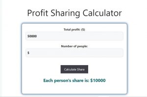 Profit Sharing Calculator