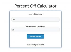 Percent Off Calculator