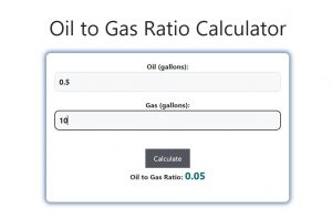 Oil to Gas Ratio Calculator