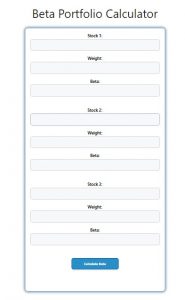 Beta Portfolio Calculator