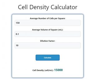 Cell Density Calculator