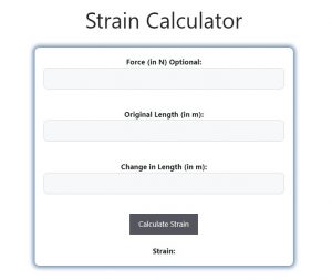 Strain Calculator