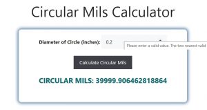 Circular Mils Calculator