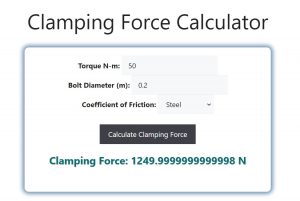 Clamping Force Calculator