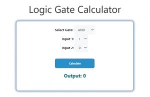 Logic Gate Calculator