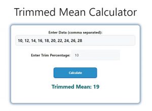 Trimmed Mean Calculator