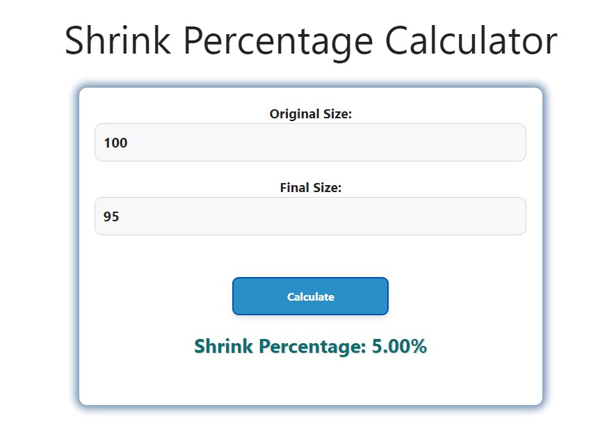 shrink-percentage-calculator-savvy-calculator