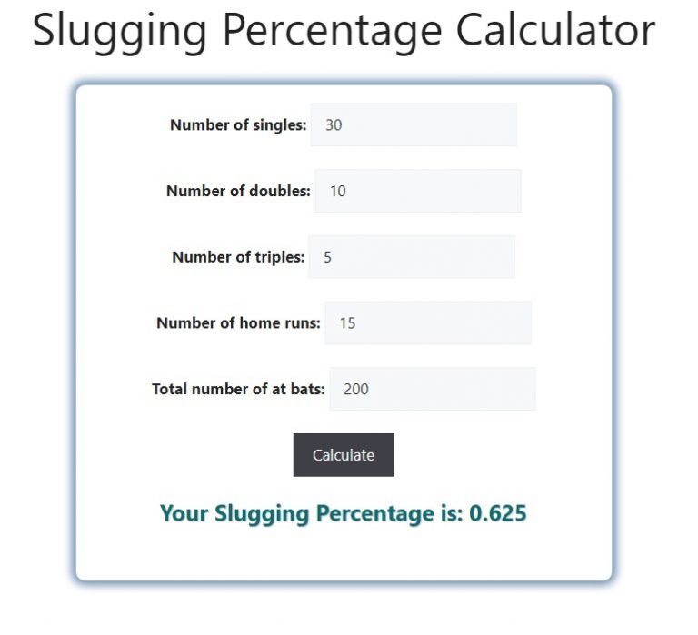 slugging-percentage-calculator-savvy-calculator