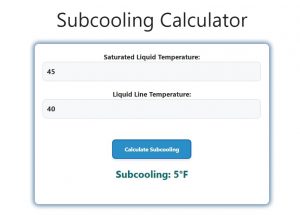 Subcooling Calculator