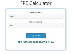 FPE Calculator