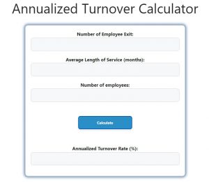 Annualized Turnover Calculator