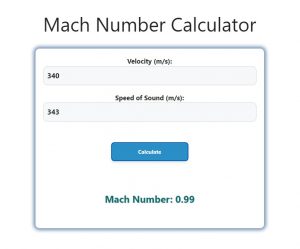 Mach Number Calculator