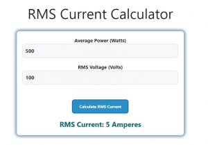 RMS Current Calculator