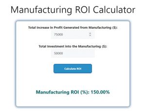 Manufacturing ROI Calculator