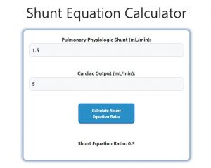 Shunt Equation Calculator