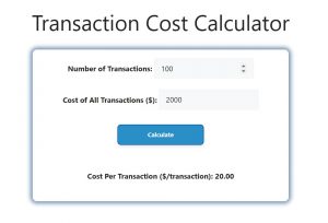 Transaction Cost Calculator