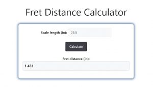 Fret Distance Calculator