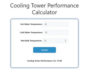 Cooling Tower Performance Calculator