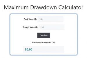 Maximum Drawdown Calculator