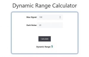 Dynamic Range Calculator