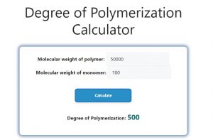 Degree of Polymerization Calculator