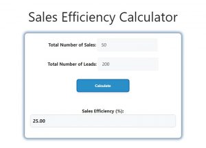 Sales Efficiency Calculator