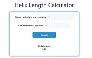 Helix Length Calculator