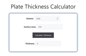 Plate Thickness Calculator