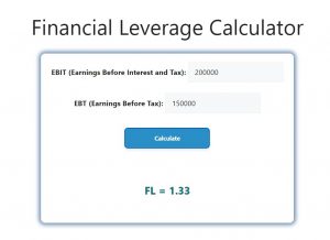 Financial Leverage Calculator