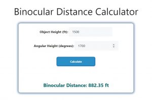 Binocular Distance Calculator