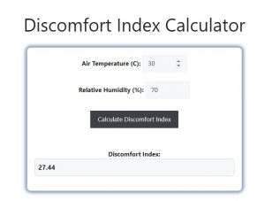 Discomfort Index Calculator