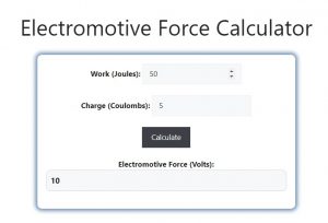 Electromotive Force Calculator