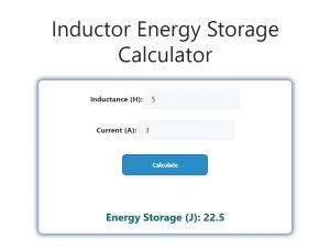 Inductor Energy Storage Calculator