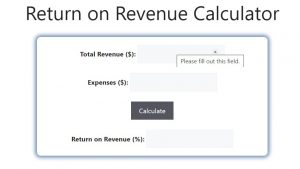 Return on Revenue Calculator