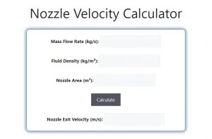 Nozzle Velocity Calculator