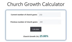 Church Growth Calculator