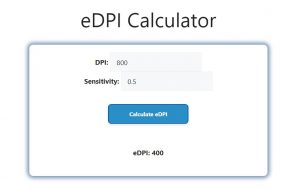 eDPI Calculator