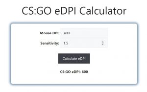 CS:GO eDPI Calculator