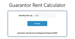 Guarantor Rent Calculator