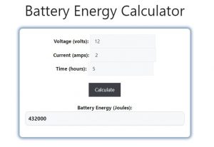 Battery Energy Calculator