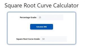 Square Root Curve Calculator