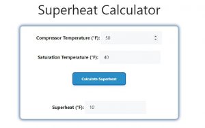 Superheat Calculator