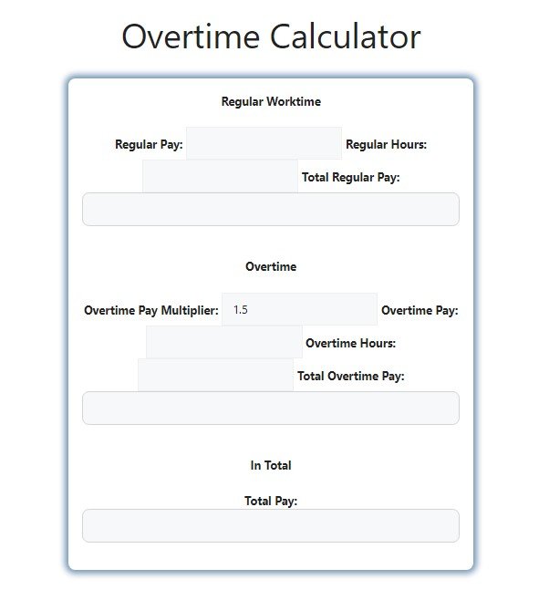 Overtime Calculator Savvy Calculator